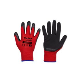 Védőkesztyű 11 PERFECT SOFT RED, latex.