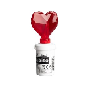 Led-es gyertya szívalakú piros (648)