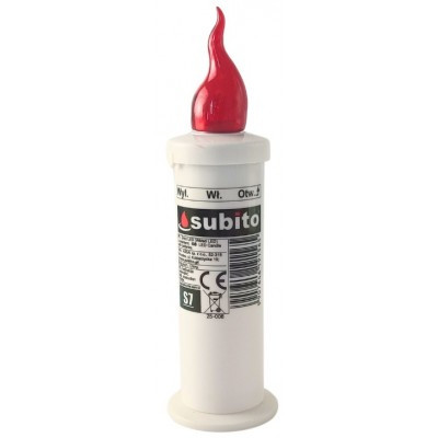 LED gyertyabetét S7 piros 12db/doboz (862)