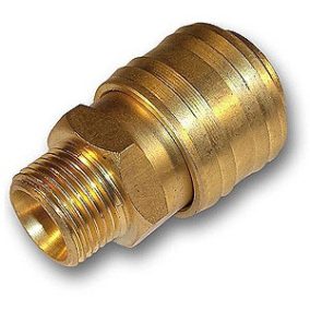 Gyorscsatlakozó külsőmenet 1/4 colos, réz