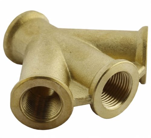 Hármas elosztó 4x belsőmenet 3/8 colos, réz