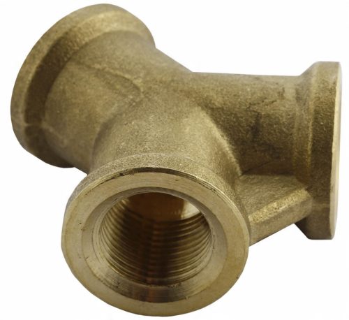 Kettes elosztó 3x belsőmenet 3/8 colos, réz