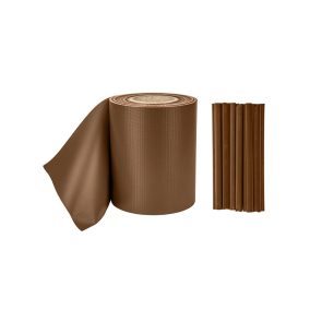 Kerítésszalag 19cm x 35 fm, 450g/m2, barna RAL8011