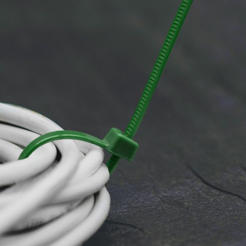 Kábelkötegelő 4,8 x 400mm ZÖLD