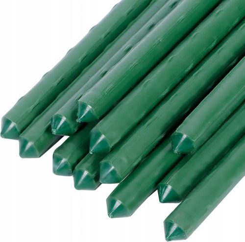 Acél kerti karó műanyag bevonattal 1,1cm x 120cm 