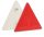 Háromszög prizma piros