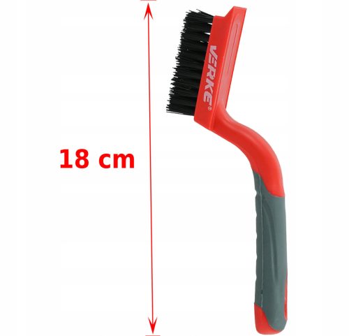 Drótkefe 5 soros, nylon 180 mm VERKE