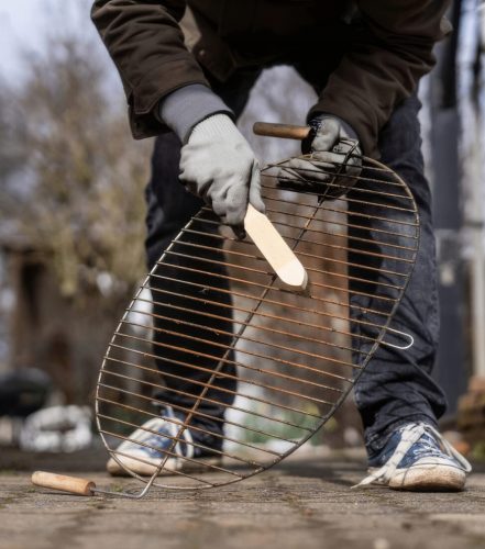 Drótkefe 4 soros, acéldrót VERKE