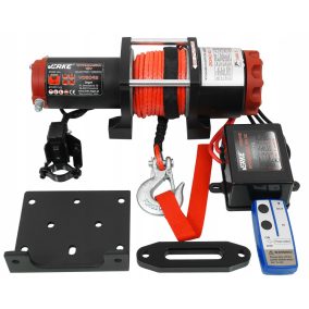   Elektromos csörlő 12V, 4500 LBS, szintetikus kötél 13m VERKE