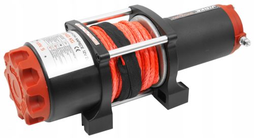 Elektromos csörlő 12V, 4500 LBS, szintetikus kötél 13m VERKE
