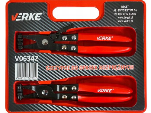 2db-os Rugós bilincs fogó 220mm VERKE