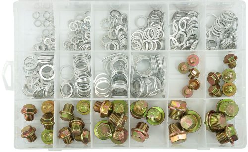 Aluminium alátét és leereszrő dugó klt. 534db-os VERKE