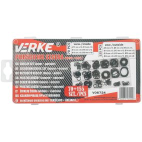 Seeger gyűrű klt. 70 db belső +155 db külső VERKE