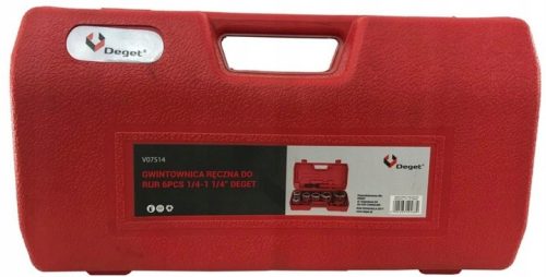 Csőmenetvágó klt. 6db-os 1/4-1 1/4"