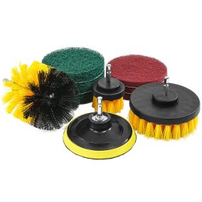 Tisztítókefe klt. 10db-os, 1/4"-os befogatásho VERKE