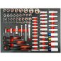 Szerszámszekrény EVA RED 298db-os