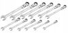 Racsnis csuklós villáskulcs klt. 12db-os, 8-19mm VERKE