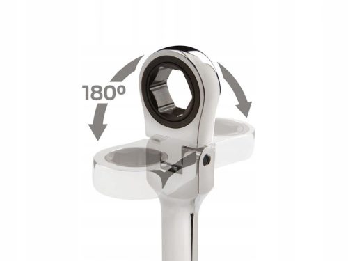 Racsnis csuklós villáskulcs klt. 12db-os, 8-19mm VERKE