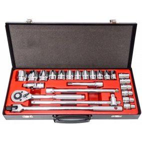 Dugókulcs készlet 1/2" 24db-os VERKE PREMIUM LINE