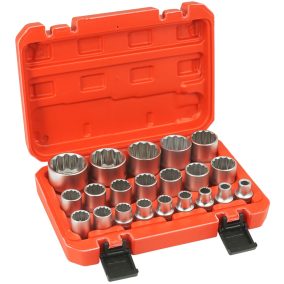 Dugókucs készlet 1/2" 8-36mm, 21db-os 1/2" VERKE