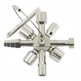   10in1 multifunkcionális kulcs, elektromos panelekhez, gázdobozokhoz, liftekhez, csaptelepekhez VERKE