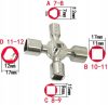 10in1 multifunkcionális kulcs, elektromos panelekhez, gázdobozokhoz, liftekhez, csaptelepekhez VERKE