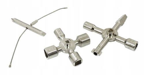 10in1 multifunkcionális kulcs, elektromos panelekhez, gázdobozokhoz, liftekhez, csaptelepekhez VERKE