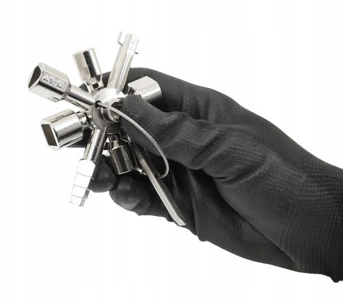 10in1 multifunkcionális kulcs, elektromos panelekhez, gázdobozokhoz, liftekhez, csaptelepekhez VERKE