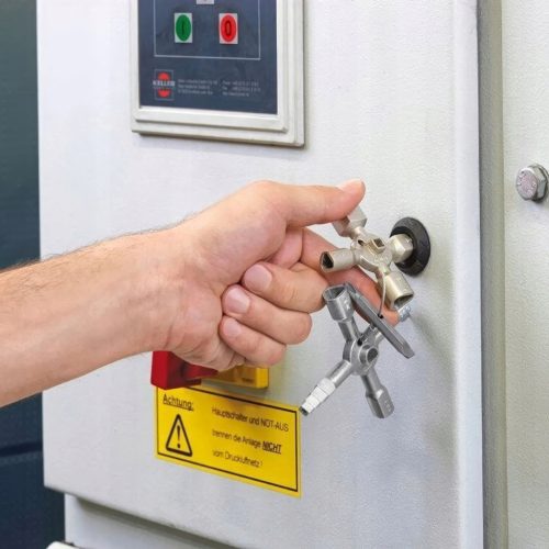 10in1 multifunkcionális kulcs, elektromos panelekhez, gázdobozokhoz, liftekhez, csaptelepekhez VERKE