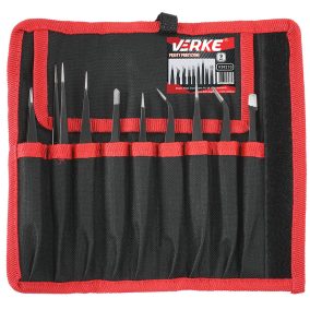 Precíziós csipesz készlet 9 db VERKE