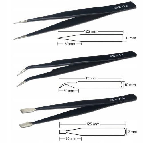 Precíziós csipesz készlet 9 db VERKE