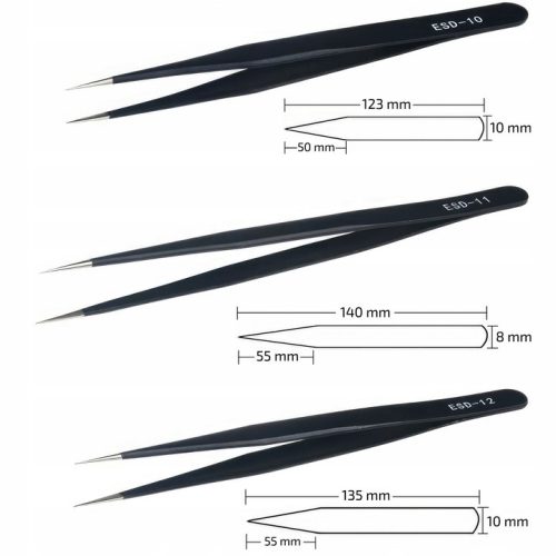 Precíziós csipesz készlet 9 db VERKE