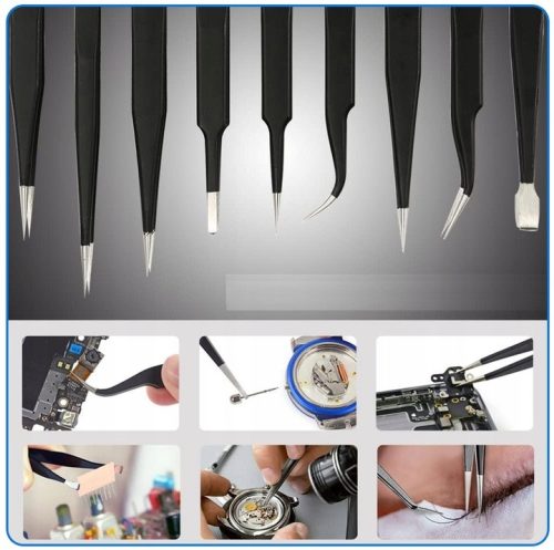 Precíziós csipesz készlet 9 db VERKE