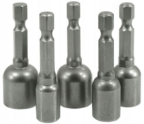 Mágneses dugókulcs klt. 5db-os 6–13mm , 1/4” VERKE