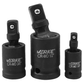   Gömbcsuklós gépi krovafej adapter 1/4″, 3/8″, 1/2″ VERKE
