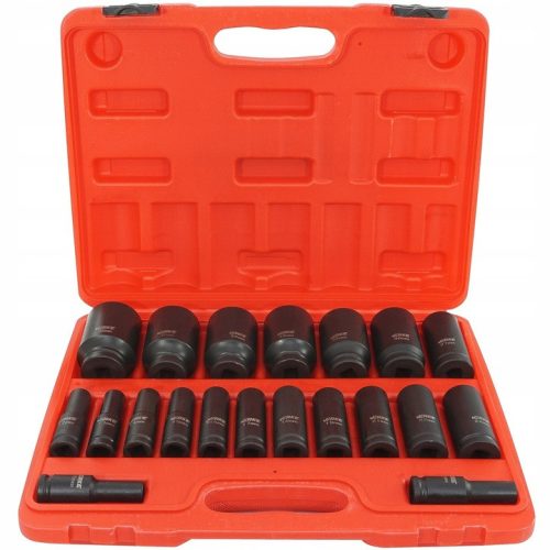 Dugókulcs klt. 20db-os ütvecsavarozóhoz 1/2" 10-38mm VERKE