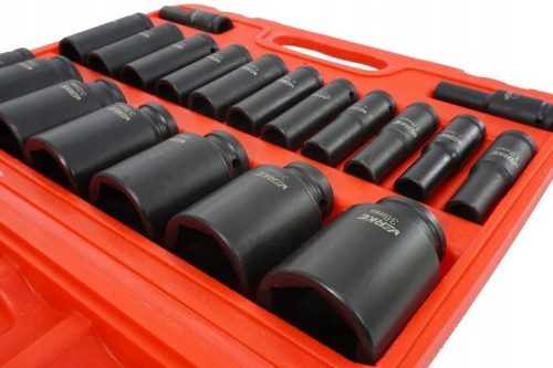 Dugókulcs klt. 20db-os ütvecsavarozóhoz 1/2" 10-38mm VERKE