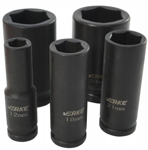 Dugókulcs klt. 20db-os ütvecsavarozóhoz 1/2" 10-38mm VERKE