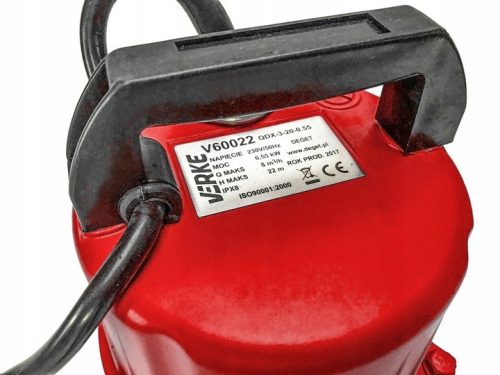 Vízszivattyú 1"  QDX-550 VERKE
