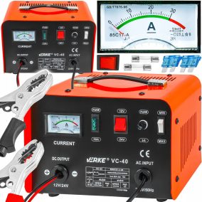 Akkumlátortöltő 12V/24V 230V 20A VC-40 VERKE