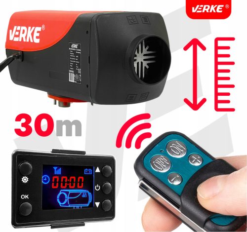 Olajfűtő 8kW, 12V, 15A VERKE