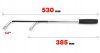 Teleszkópos kerékkulcs 1/2" 385-530mm VERKE