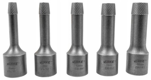 Törtcsavar kiszedő klt. 5db-os 1/2" VERKE