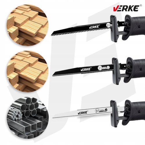 Szablyafűrészlap klt. 9db-os, 200mm VERKE