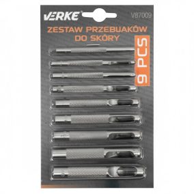 Bőrlyukasztó klt. 9db-os VERKE
