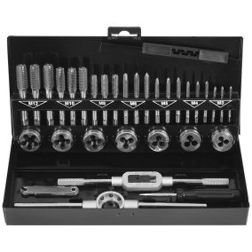 Menetmetsző és menetfúró klt. 32db-os VERKE