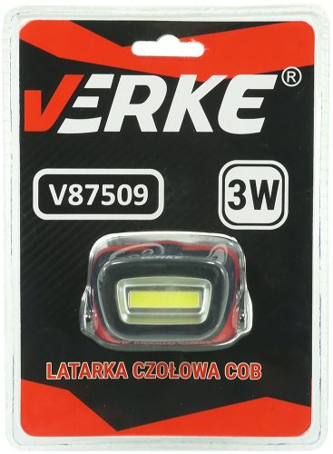 Fejlámpa led COB 3W Verke