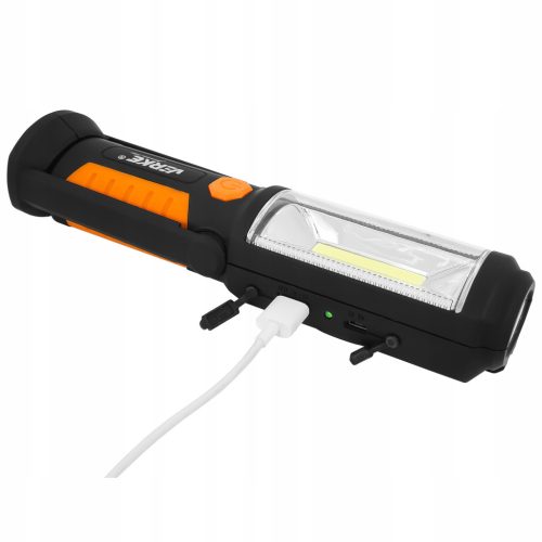 COB + 5×LED műhelylámpa 300 lm, 2600 mAh VERKE *A