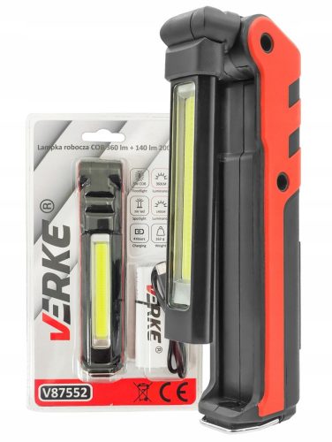 COB munkalámpa 360 lm + 140 lm, 2000 mAh VERKE