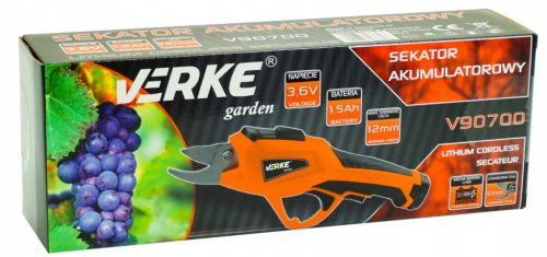 Akkumulátoros metszőolló 3,6V, 1,5Ah VERKE GARDEN *A
